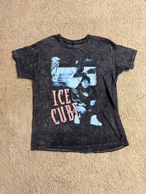 Ice Cube 'Today Was A Good Day' Graphic Acid Wash Rap T-Shirt